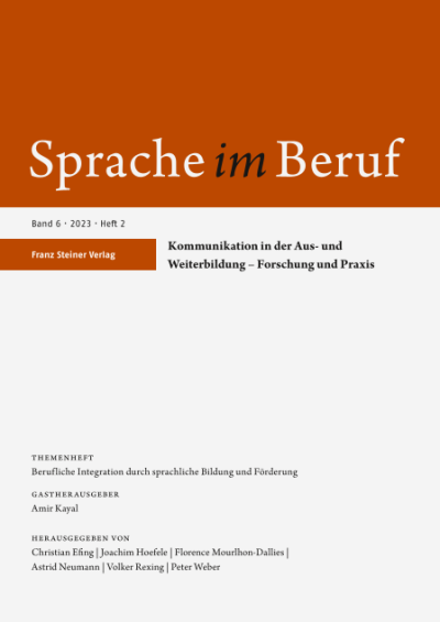 Sprachliche Herausforderungen Und Coachingbedarf In Betriebspraktika